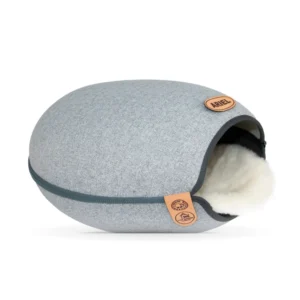 Kapsuła Cat House z filcu „Błękitnoszary”