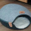 Kapsuła Cat House z filcu „Szary melanż” — zdjęcie 2 Kapsuła Cat House z filcu „Szary melanż” — zdjęcie 2