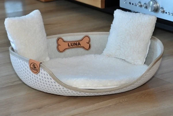 Legowisko owalne z neoprenu „Kratka” — zdjęcie 3