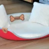 Legowisko owalne z neoprenu „Malinowy” — zdjęcie 3