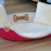 Legowisko owalne z neoprenu „Różowy z połyskiem” — zdjęcie 3